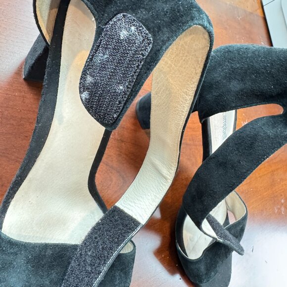 Jeffery Campbell Lindsay Black Suede Heels - Picture 7 of 10